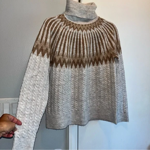 Evereve Hadley Fair Isle Turtleneck Sweater - Picture 3 of 11